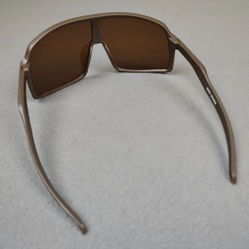 Rebel Reaper Sunglasses Tan Wrap Around Sutro Style Brown Lens Surfer Biker NEW